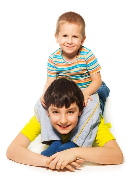 Playing with big brother — Stock Photo, Image