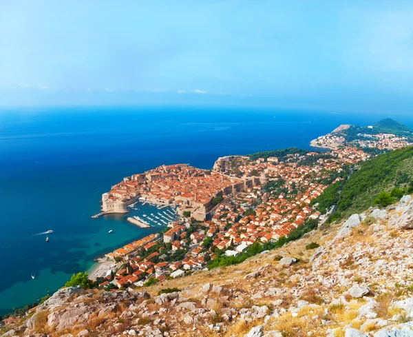 Dubrovnik from the mountain — Stock Photo, Image