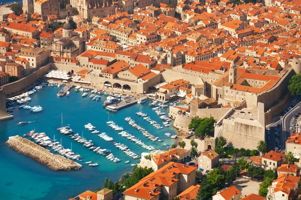 Puerto de la ciudad vieja desde arriba — Foto de Stock