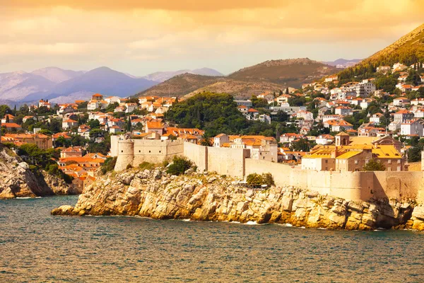 Dubrovnik fort from the sea — Stock Photo, Image