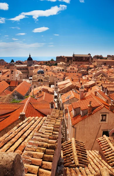 Vista sobre los tejados de Dubrovnik — Foto de Stock