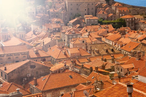 Full frame of tile roofs — Stock Photo, Image