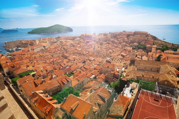 Blick auf dubrovnik torwards loket — Stockfoto