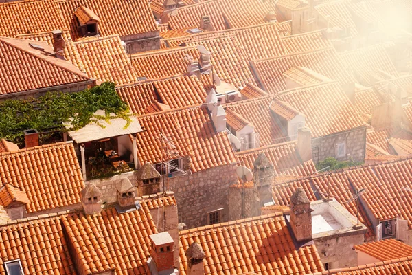 Closeup of Dubrovnik roofs — Stock Photo, Image