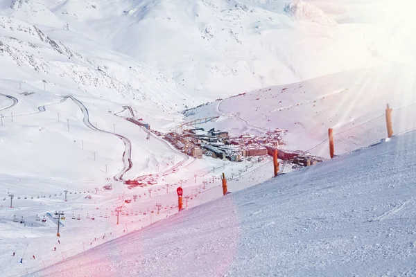 Pas de la casa mountain ski village — Stock Photo, Image