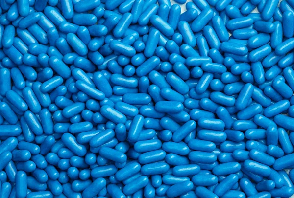 Manu blue pills — Stock Photo, Image