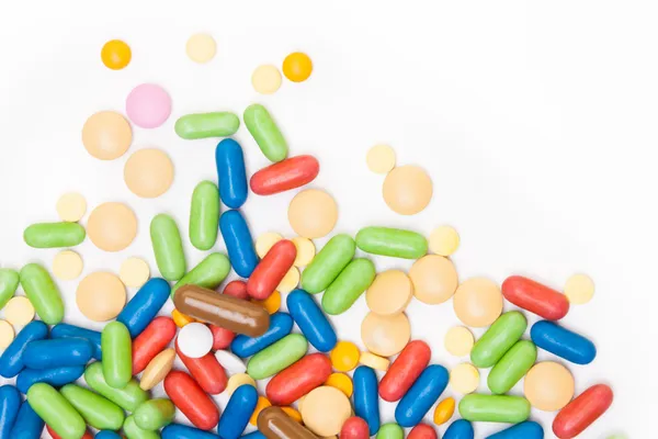 Pile of color pills — Stock Photo, Image