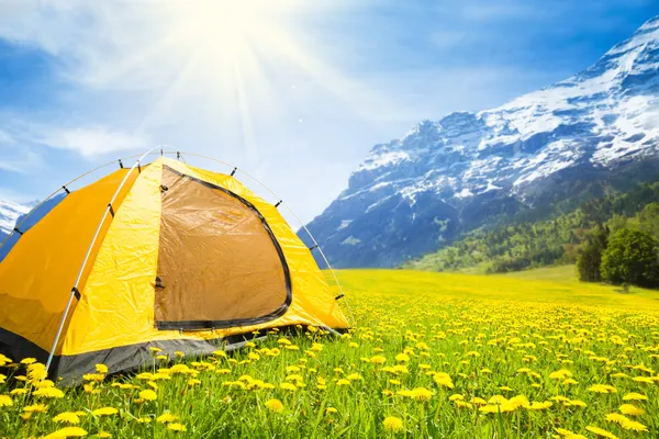 Camping tent in — Stock Photo, Image