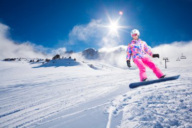 snowboard için harika bir gün