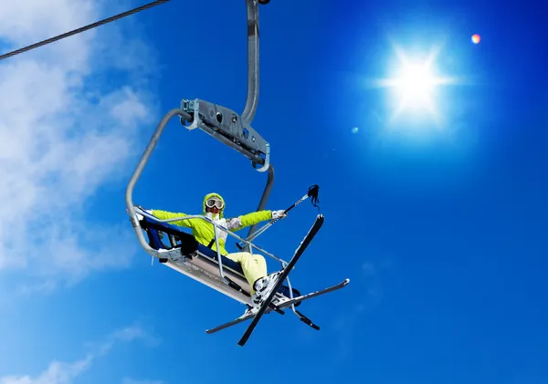 Skiën is super cool — Stockfoto