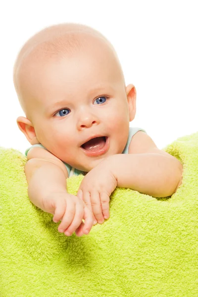 Yawning baby boy — Stock Photo, Image