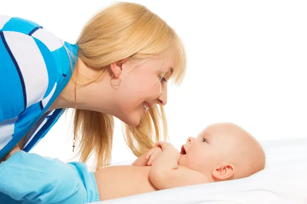 Tickling little baby — Stock Photo, Image