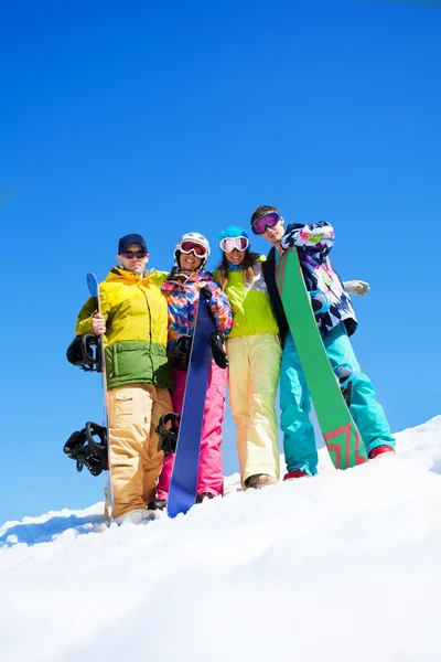 Snowboardisté — Stock fotografie