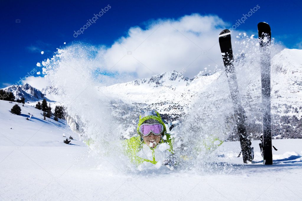 Snow throwing fun