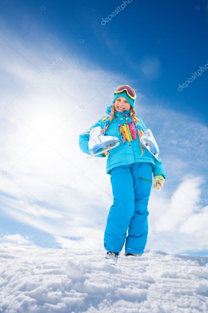 Happy ice skating