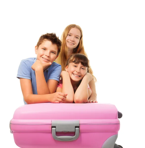 Boys and girls anticipating vacation — Stock Photo, Image