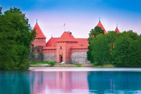 Ingang van trakai kasteel, Litouwen — Stockfoto