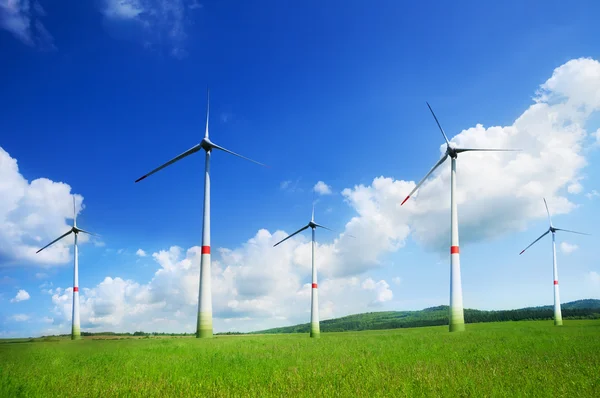 Many beautiful wind turbine — Stock Photo, Image