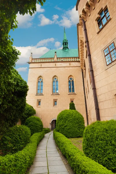 Garden of Bojnice castle — Stock Photo, Image