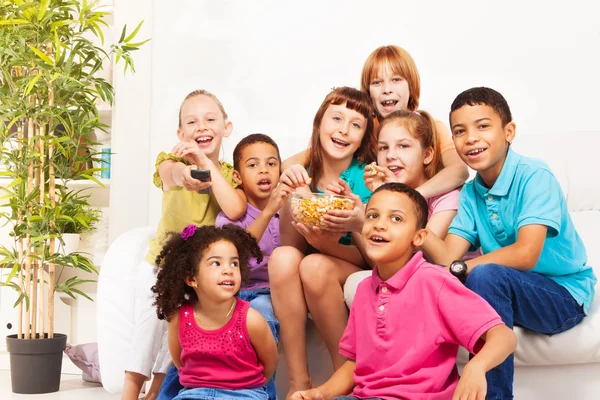 Tiempo de la película con palomitas — Foto de Stock