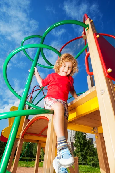 Climb and slide — Stock Photo, Image