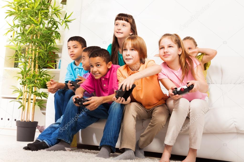 Intense video game with friends