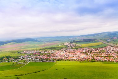 Spissky hrad Köyü panorama