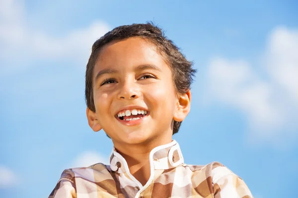 Laughing boy portrait — Stock Photo, Image