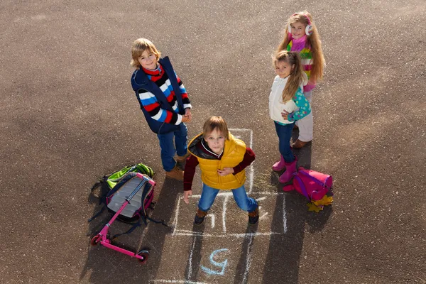 Jogo de Hopscotch — Fotografia de Stock