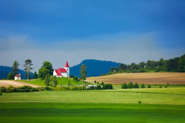 Slovakya kırsal manzara