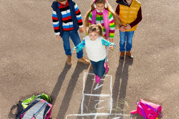 Jogo de Hopscotch — Fotografia de Stock