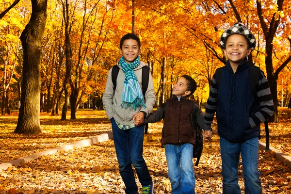 Black 10 years old boy — Stock Photo, Image