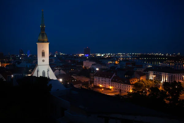 Bratislava bei Nacht — Stockfoto