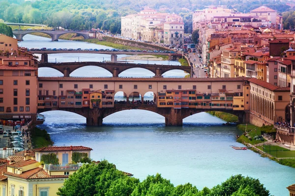 Der Arno in Florenz — Stockfoto