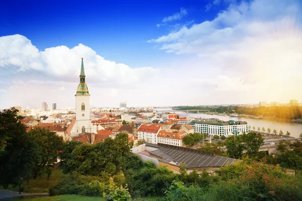 Panorama van bratislava — Stockfoto