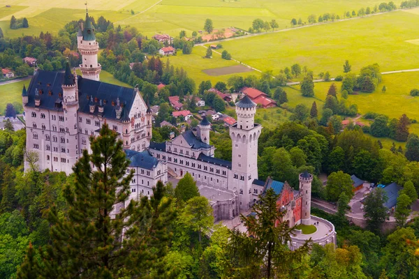 Panorama zámku neuschwanstein — Stock fotografie