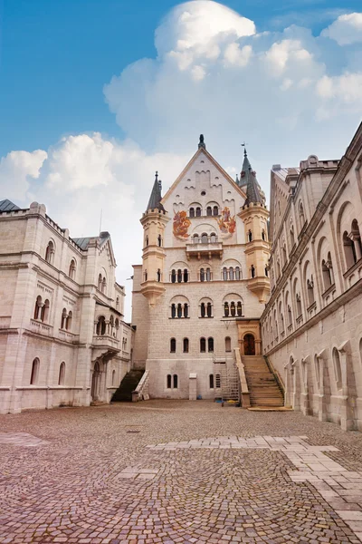 Belső udvar neuschwanstein — Stock Fotó