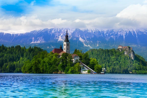 Church and bell tower — Stock Photo, Image