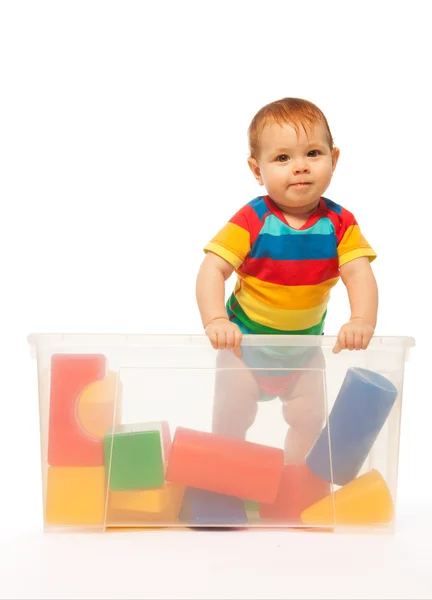 Toddler play with toy — Stock Photo, Image