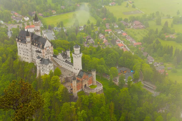 Neuschwanstein dans la brume — Photo