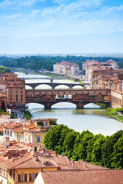 Der Arno in Florenz — Stockfoto
