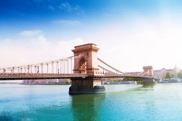 Chain bridge   in Budapest — Stock Photo, Image