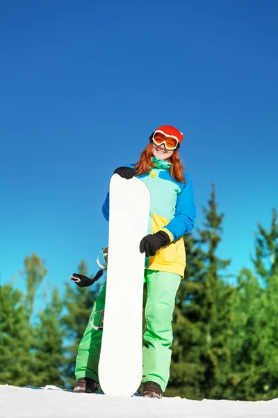 Girl in ski mask — Stock Photo, Image