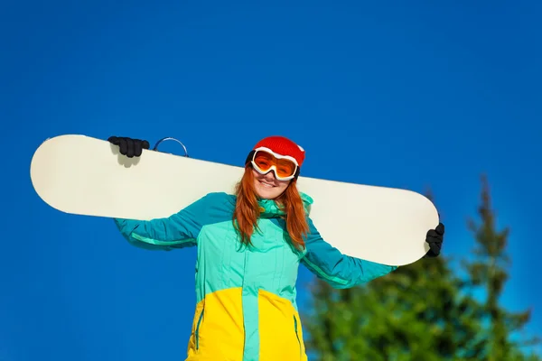 スキー用マスクの女の子 — ストック写真