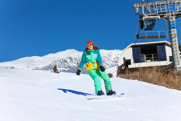 スキー用マスクの女の子 — ストック写真