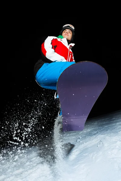 Unga snowboardåkare — Stockfoto