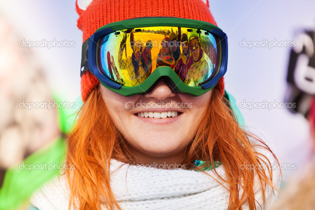 woman in ski mask