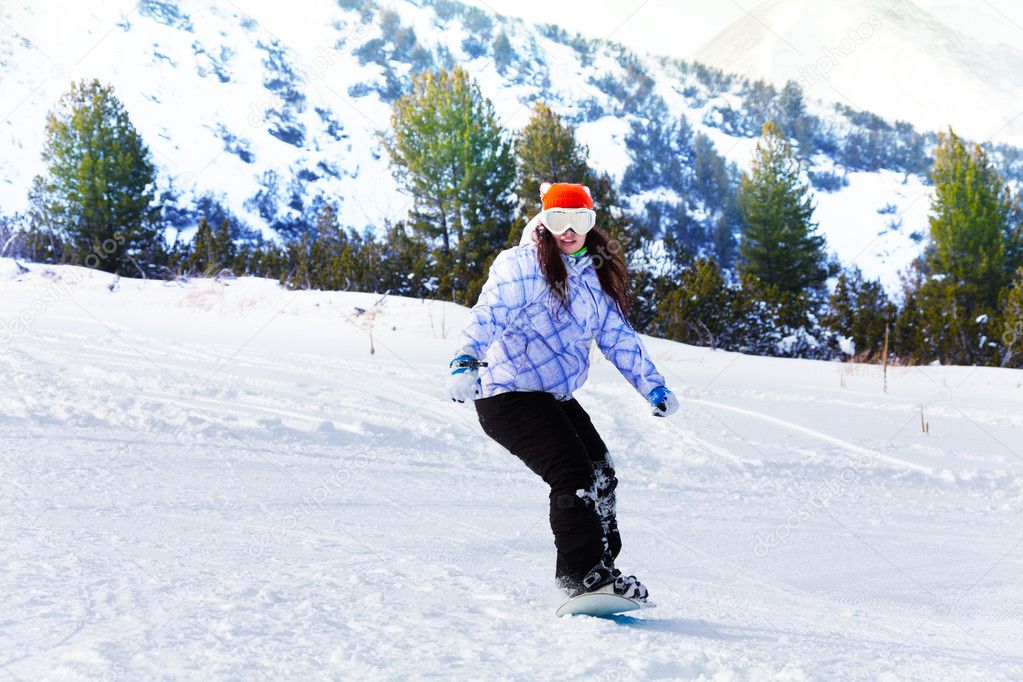 Girl in ski mask