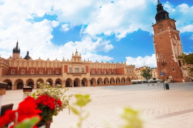 Town Hall Tower on Rynek Glowny in Krakow clipart