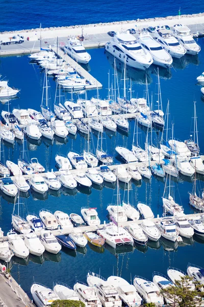 Bela vista do topo da marina em Mônaco — Fotografia de Stock